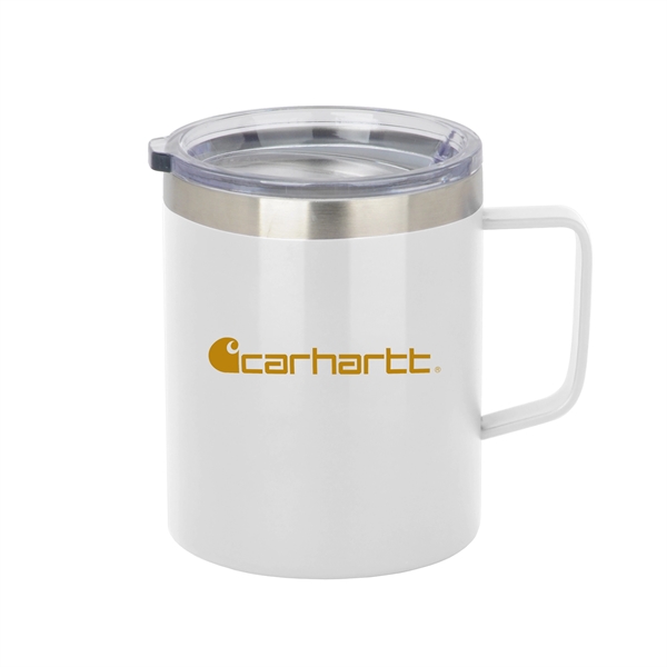 4.5" x 3.35" 12-ounce stainless steel double wall insulated mug with... from ASI 90807 Tekweld