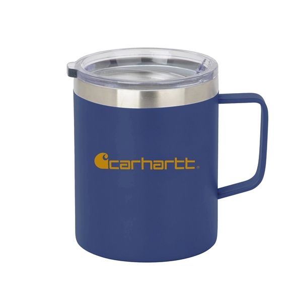 4.5" x 3.35" 12-ounce stainless steel double wall insulated mug with... from ASI 90807 Tekweld