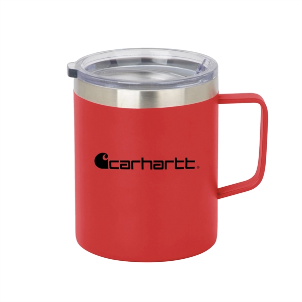 4.5" x 3.35" 12-ounce stainless steel double wall insulated mug with... from ASI 90807 Tekweld