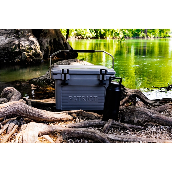 20 quart hard cooler with extra-thick insulated walls, measuring ruler on... from ASI 61005 Hirsch Gift Inc / HG