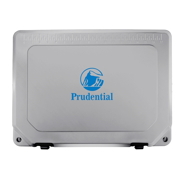 20 quart hard cooler with extra-thick insulated walls, measuring ruler on... from ASI 61005 Hirsch Gift Inc / HG