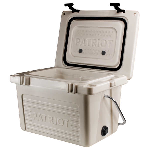 20 quart hard cooler with extra-thick insulated walls, measuring ruler on... from ASI 61005 Hirsch Gift Inc / HG