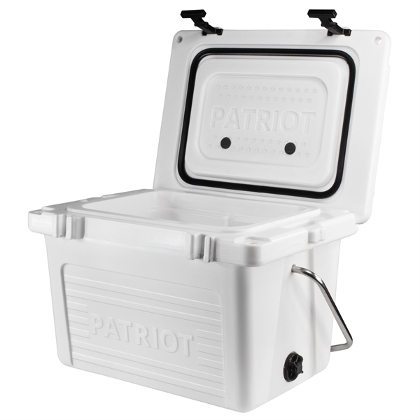 20 quart hard cooler with extra-thick insulated walls, measuring ruler on... from ASI 61005 Hirsch Gift Inc / HG