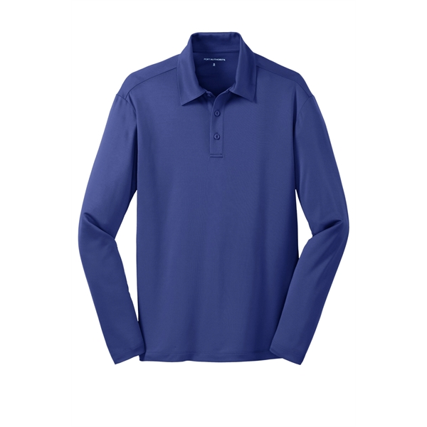 Port Authority Silk Touch Performance Long Sleeve Polo.... from ASI 84863 SanMar