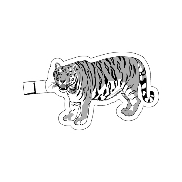 Tiger, Growling - Tiger - Plastic key tag with one piece... from ASI 71870 ZZ OLD - Mocap LLC / Anchor Line