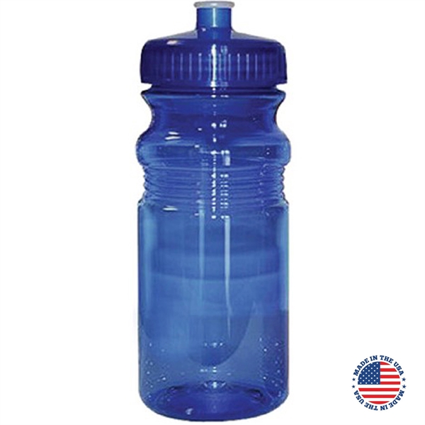 20 oz. Translucent USA-Made Bike Bottle with Matching Lid... from ASI 80060 VisionUSA
