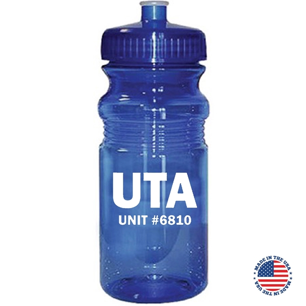 20 oz. Translucent USA-Made Bike Bottle with Matching Lid... from ASI 80060 VisionUSA