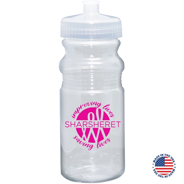 20 oz. Translucent USA-Made Bike Bottle with Matching Lid... from ASI 80060 VisionUSA