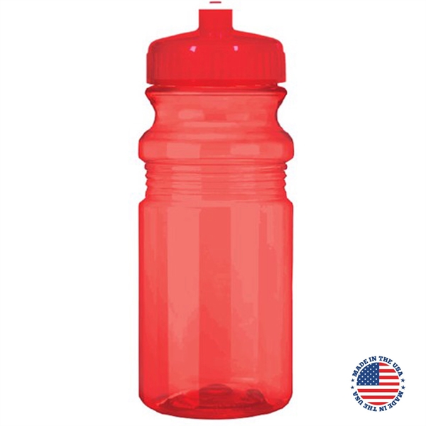 20 oz. Translucent USA-Made Bike Bottle with Matching Lid... from ASI 80060 VisionUSA