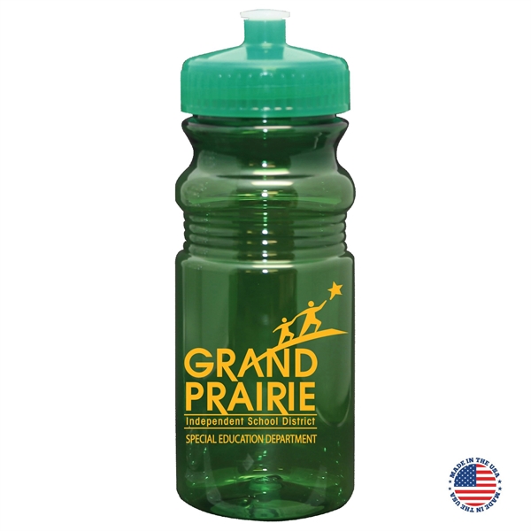 20 oz. Translucent USA-Made Bike Bottle with Matching Lid... from ASI 80060 VisionUSA
