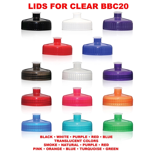 20 oz. Translucent USA-Made Bike Bottle with Matching Lid... from ASI 80060 VisionUSA