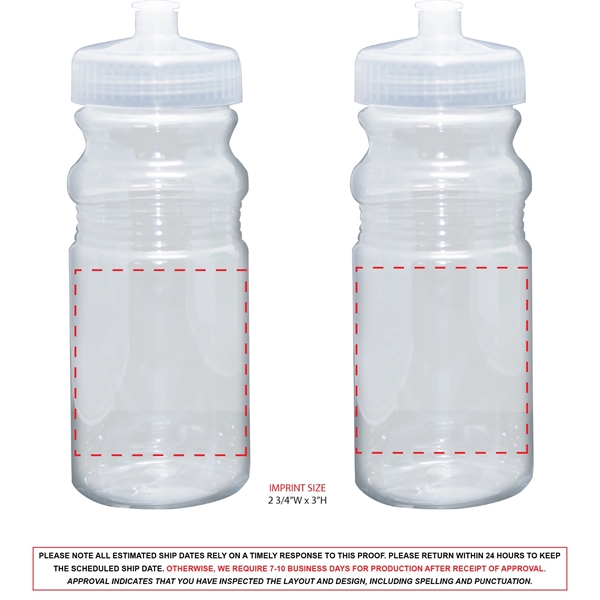 20 oz. Translucent USA-Made Bike Bottle with Matching Lid... from ASI 80060 VisionUSA