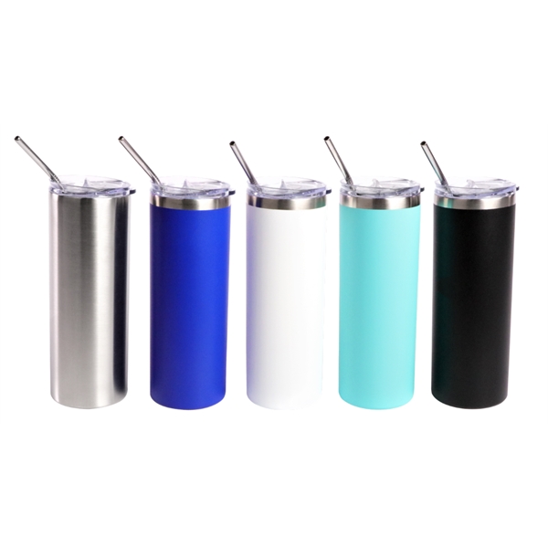 Simply 20oz Double Wall Insulated Stainless Steel Skinny Tumbler comes with... from ASI 72657 Active Life Promo / Active Life Promo Ingrain Promo