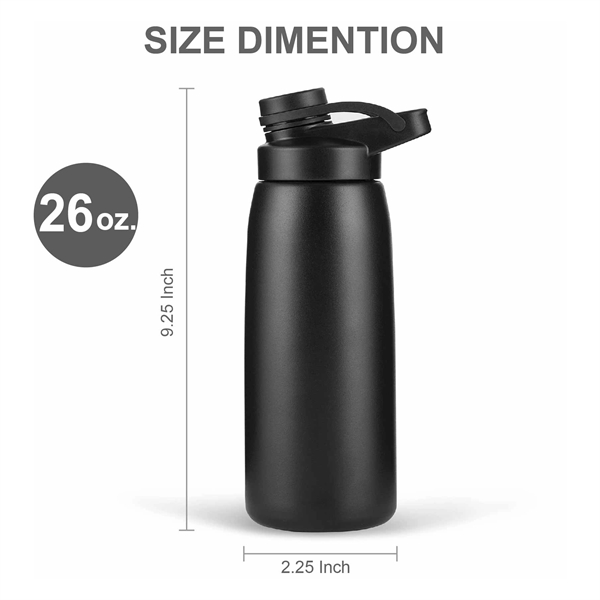 26 ounce 18/8 stainless steel double-wall vacuum insulated water bottle with... from ASI 39820 Opusline (Benmex) / Opus Line