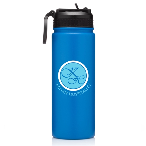 18 ounce stainless steel double-wall vacuum insulated water bottle with pull-up... from ASI 39820 Opusline (Benmex) / Opus Line