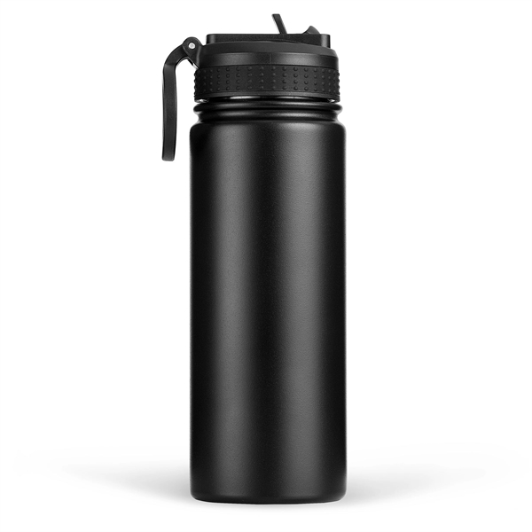 18 ounce stainless steel double-wall vacuum insulated water bottle with pull-up... from ASI 39820 Opusline (Benmex) / Opus Line