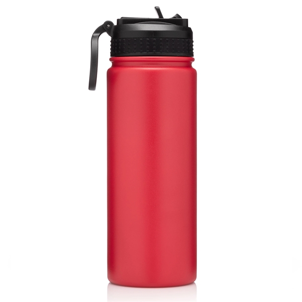 18 ounce stainless steel double-wall vacuum insulated water bottle with pull-up... from ASI 39820 Opusline (Benmex) / Opus Line