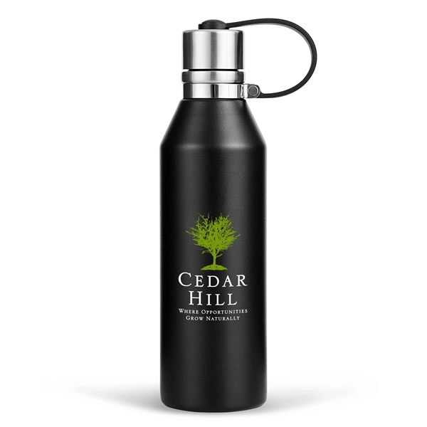 17 ounce stainless steel double-wall vacuum insulated water bottle with screw-on... from ASI 39820 Opusline (Benmex) / Opus Line