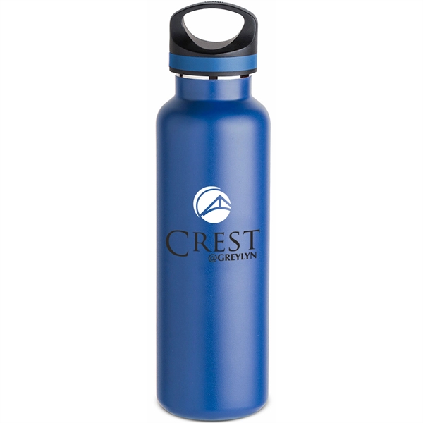 20 oz. stainless steel bottle with matted powder coat finish, vacuum... from ASI 39820 Opusline (Benmex) / Opus Line