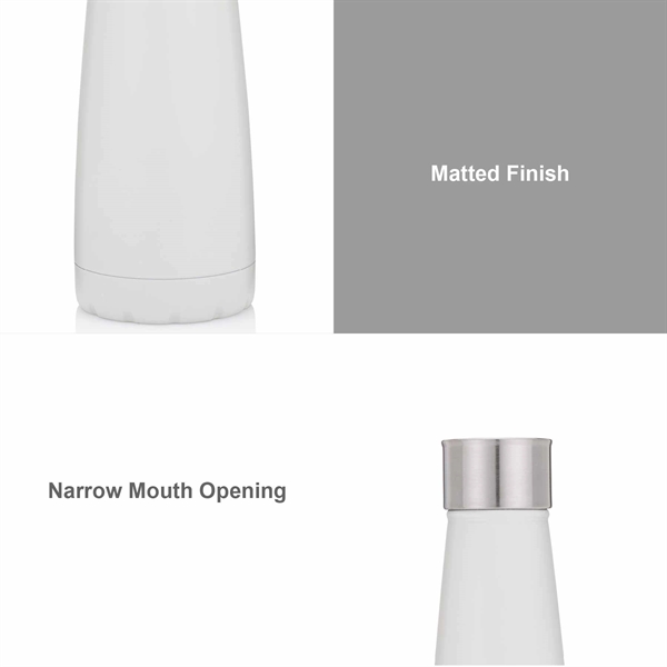 16 oz. stainless steel bottle with cork design and base and... from ASI 39820 Opusline (Benmex) / Opus Line