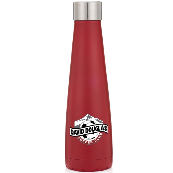 16 oz. stainless steel bottle with cork design and base and... from ASI 39820 Opusline (Benmex) / Opus Line