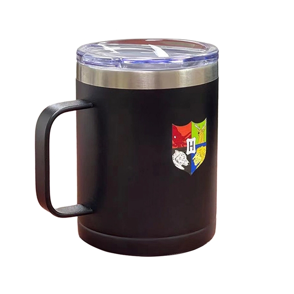 14 ounce stainless steel camping style mug with lid with free... from ASI 37218 Athena Promo (tm)