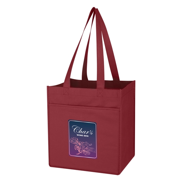 Non-Woven 6 Bottle Wine Tote.  Made of 80 Gram Non-Woven,... from ASI 61125 Hit Promotional Products / Hit®