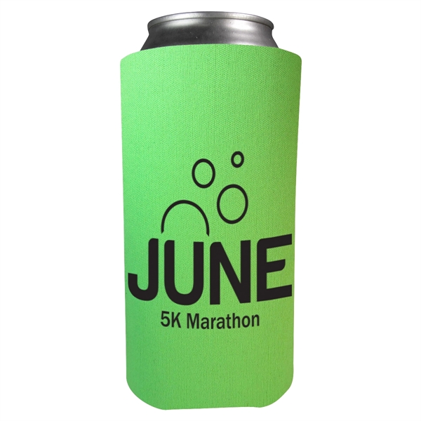 Foam 16 oz. can holder that folds flat for easy storage.... from ASI 61125 Hit Promotional Products / Hit®