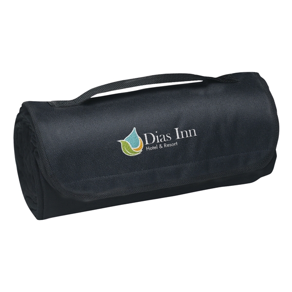 Large 48" x 53" polyester sweatshirt material blanket with fleece underside.... from ASI 61125 Hit Promotional Products / Hit®