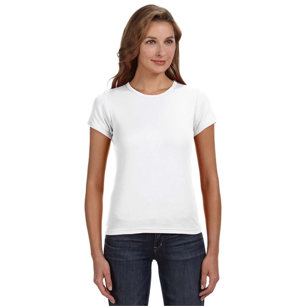Anvil ladies' 1x1 baby rib scoop t-shirt made of preshrunk 100%... from ASI 34063 alphabroder