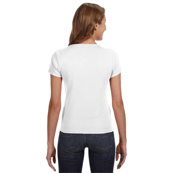 Anvil ladies' 1x1 baby rib scoop t-shirt made of preshrunk 100%... from ASI 34063 alphabroder