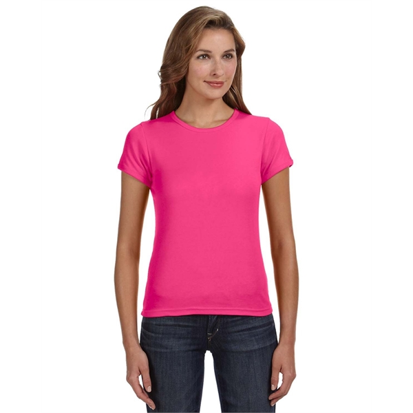 Anvil ladies' 1x1 baby rib scoop t-shirt made of preshrunk 100%... from ASI 34063 alphabroder