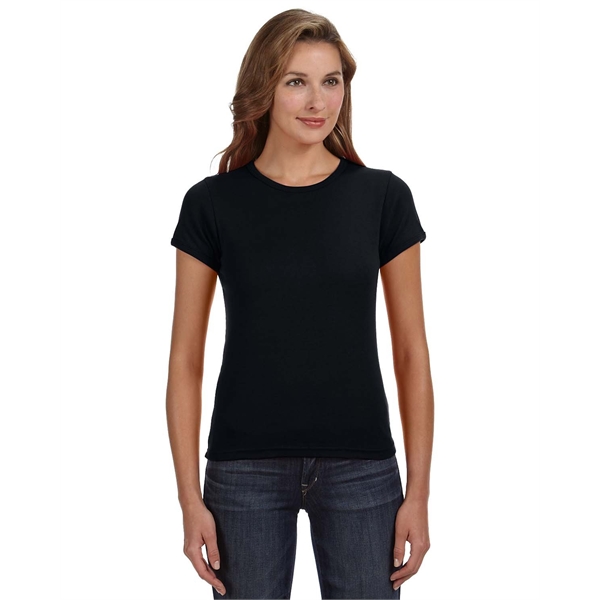Anvil ladies' 1x1 baby rib scoop t-shirt made of preshrunk 100%... from ASI 34063 alphabroder