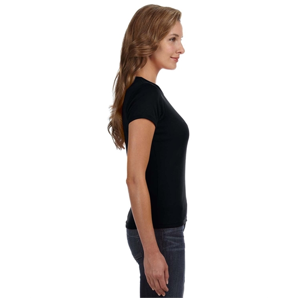 Anvil ladies' 1x1 baby rib scoop t-shirt made of preshrunk 100%... from ASI 34063 alphabroder