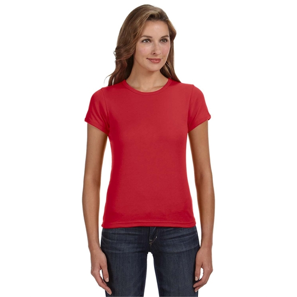 Anvil ladies' 1x1 baby rib scoop t-shirt made of preshrunk 100%... from ASI 34063 alphabroder