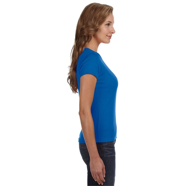 Anvil ladies' 1x1 baby rib scoop t-shirt made of preshrunk 100%... from ASI 34063 alphabroder