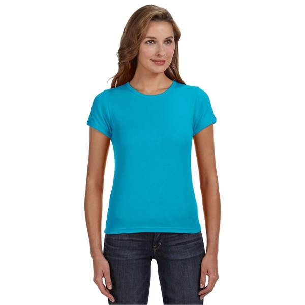 Anvil ladies' 1x1 baby rib scoop t-shirt made of preshrunk 100%... from ASI 34063 alphabroder