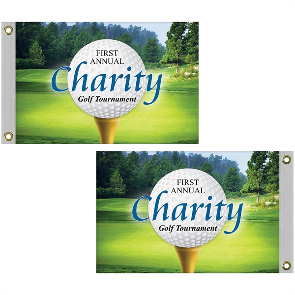 16" x 24" Full color standard double sided printed knitted polyester... from ASI 80228 Quinn