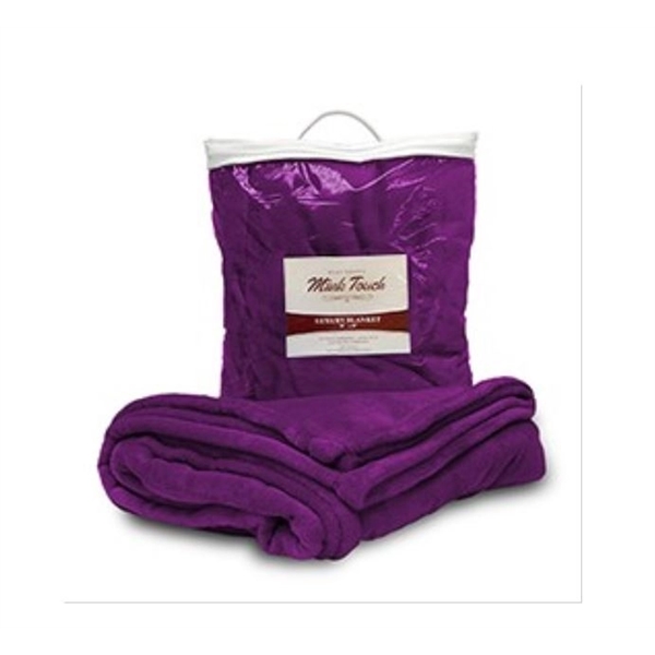 Machine washable and dryable blanket features decorated top stitch and self-hem,... from ASI 66230 Landes Inc