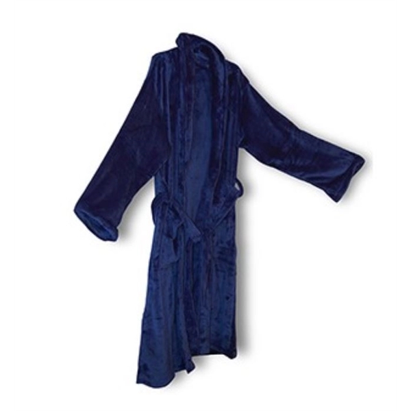 This machine washable and dryable luxury robe with collar loop, front... from ASI 66230 Landes Inc