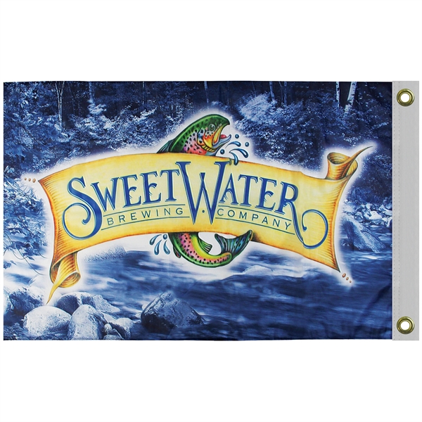 2' x 3' Digitally Printed Double Sided Outdoor Knitted Polyester Flag.... from ASI 80228 Quinn