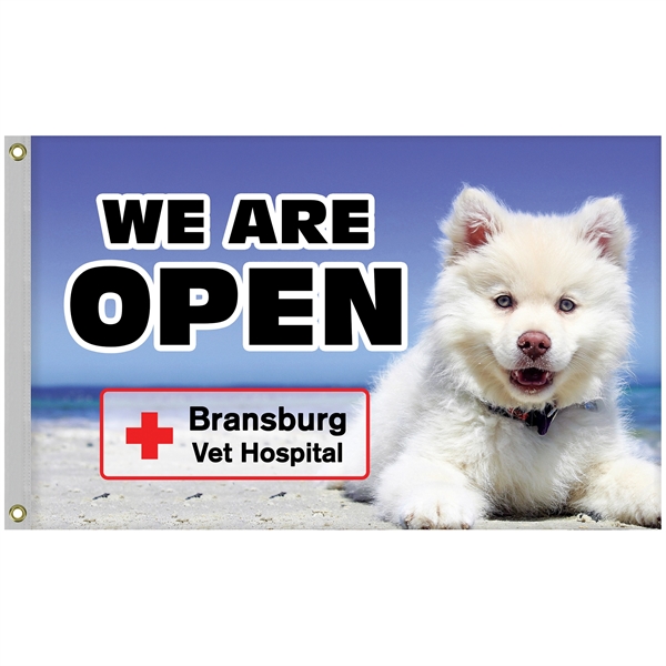 2.5' x 4' Full Color Digitally Printed Single Reverse Knit Poly... from ASI 80228 Quinn