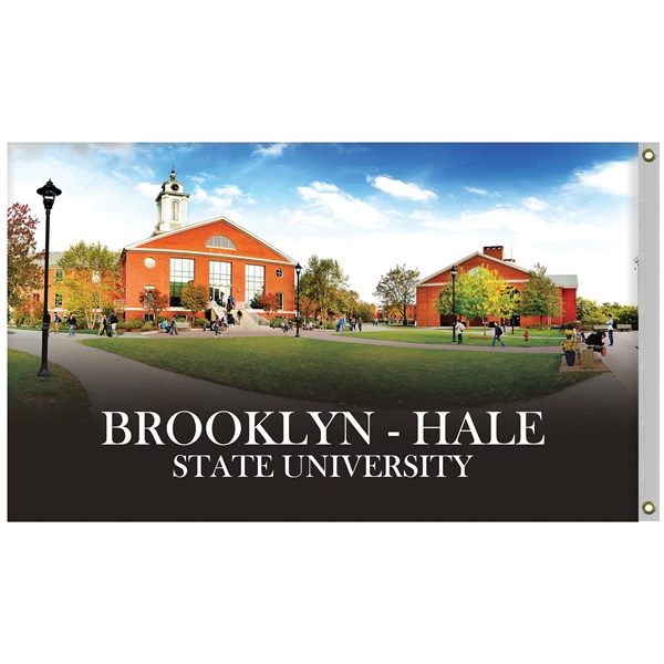 3' x 5' Digitally Printed Double Sided Outdoor Knitted Polyester Flag.... from ASI 80228 Quinn