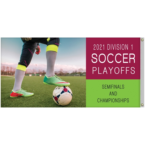 3' x 6' Digitally Printed Double Sided Outdoor Knitted Polyester Flag... from ASI 80228 Quinn