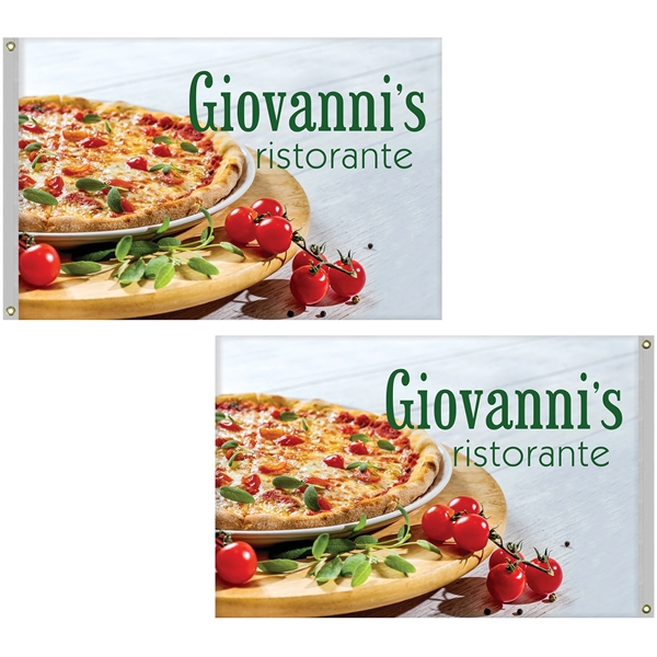 4' x 6' Full color standard double sided printed knitted polyester... from ASI 80228 Quinn