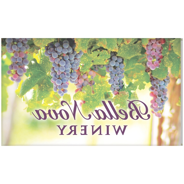 6' x 10' Large Digitally Printed Single Reverse Knit Poly Flags... from ASI 80228 Quinn