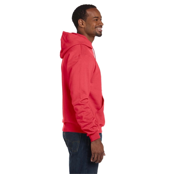 Moisture-wicking pullover hoodie with two-ply hood, dyed-to-match drawcord, and front pouch... from ASI 34063 alphabroder