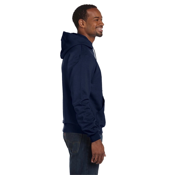Moisture-wicking pullover hoodie with two-ply hood, dyed-to-match drawcord, and front pouch... from ASI 34063 alphabroder
