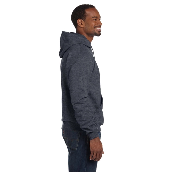 Moisture-wicking pullover hoodie with two-ply hood, dyed-to-match drawcord, and front pouch... from ASI 34063 alphabroder