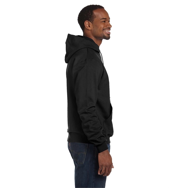 Moisture-wicking pullover hoodie with two-ply hood, dyed-to-match drawcord, and front pouch... from ASI 34063 alphabroder